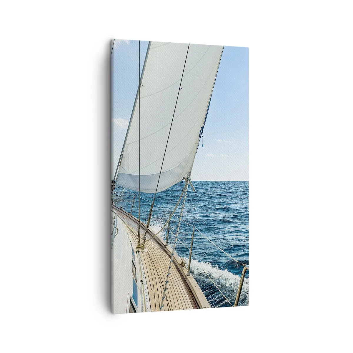 Lærredstryk - Billede på lærred - Ahoj , eventyr - 45x80 cm