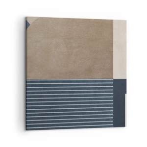 Lærredstryk - Billede på lærred - En komposition af enkelhed og rundhed - 50x50 cm