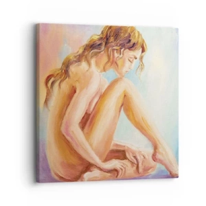 Lærredstryk - Billede på lærred - Ungdomens handling - 30x30 cm