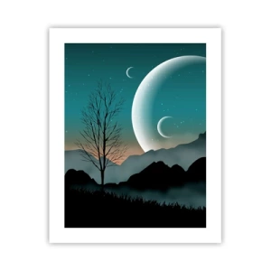 Plakat - Karneval i den stjerneklare nat - 40x50 cm