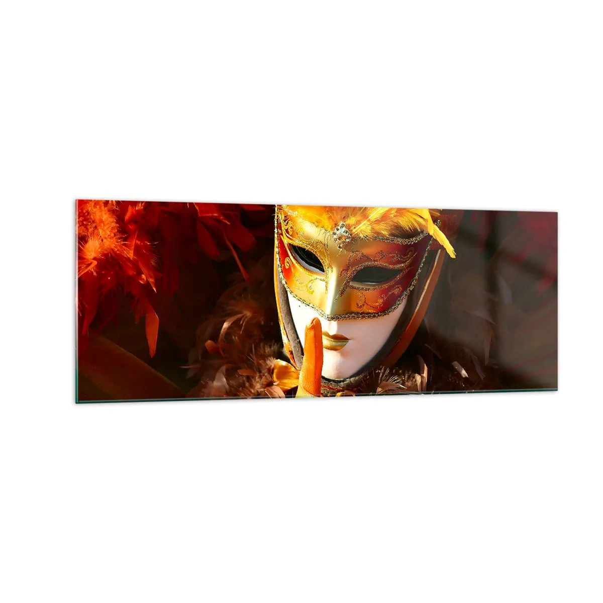 Billede på glas - Mystik er en del af spillet - 140x50 cm