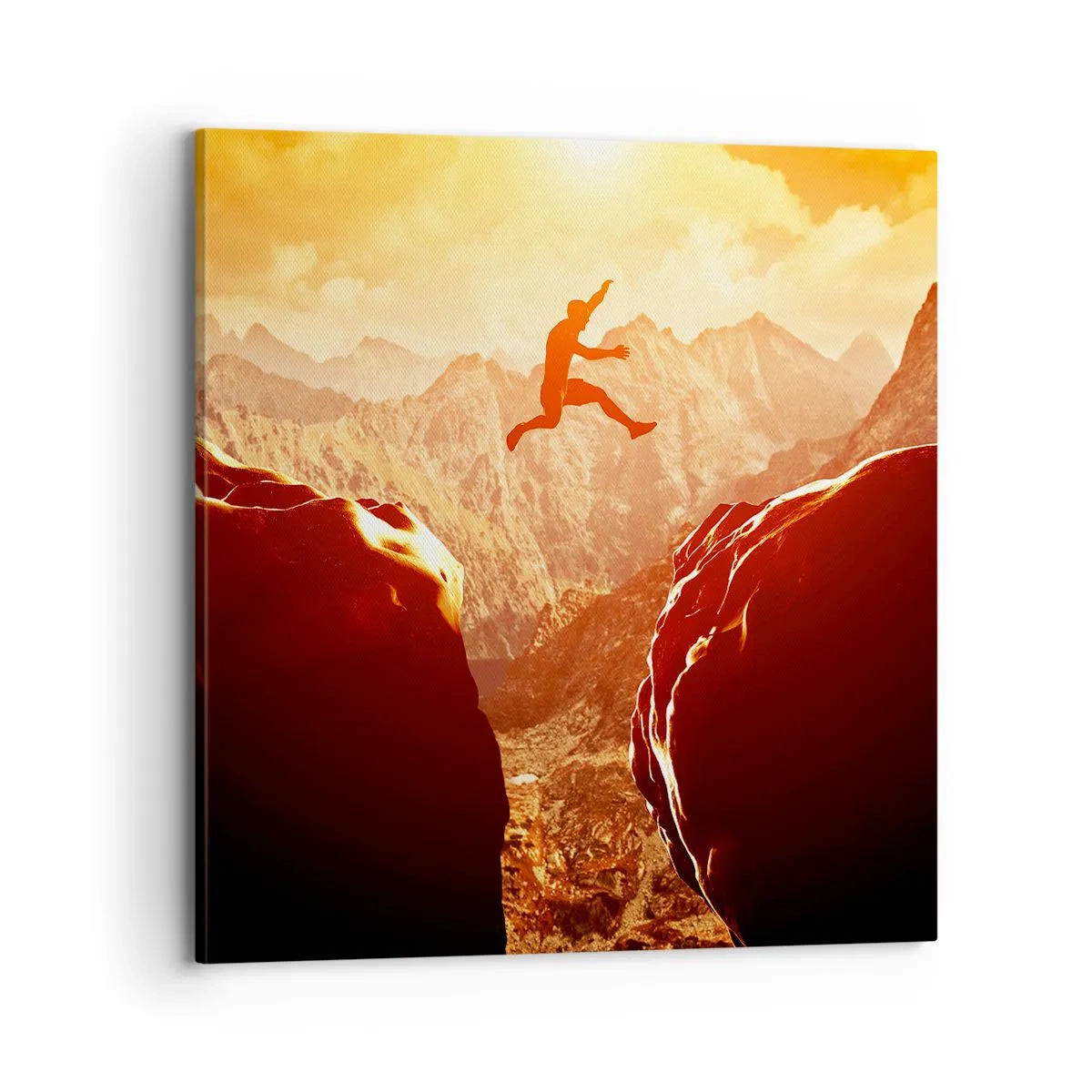 Lærredstryk - Billede på lærred - Overskridelse af grænser - 70x70 cm