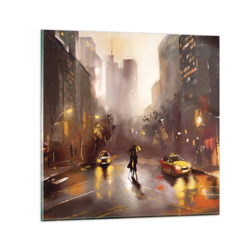 Billede på glas - Til New Yorks lys - 70x70 cm