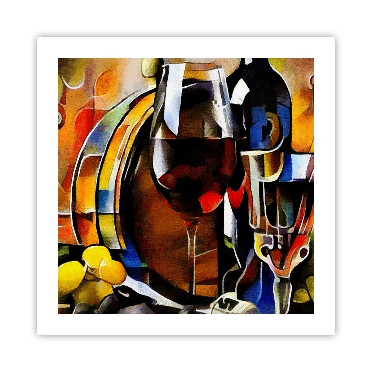 Plakat - Og verden bliver mere farverig - 50x50 cm