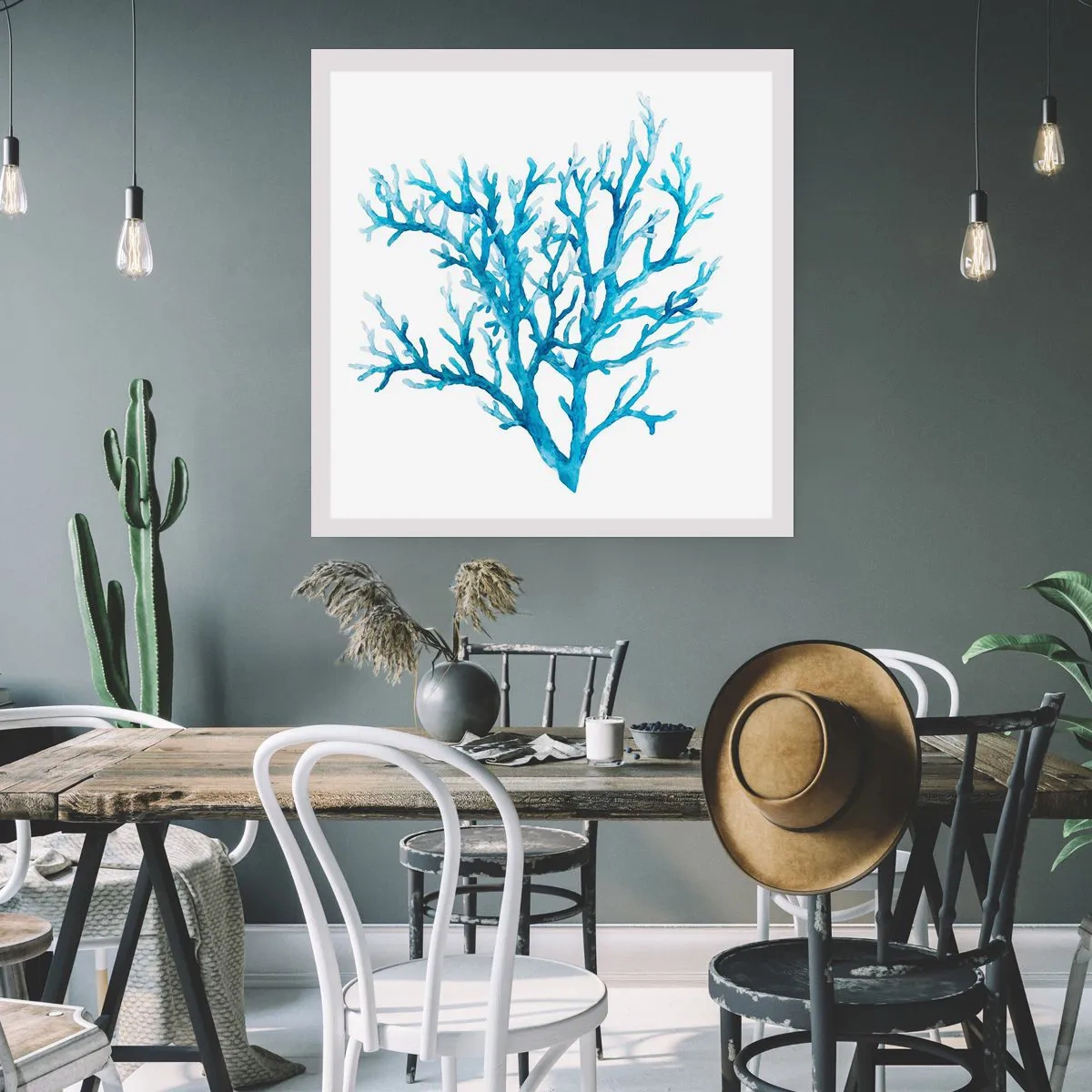 Plakat - Marint filigran - 50x50 cm