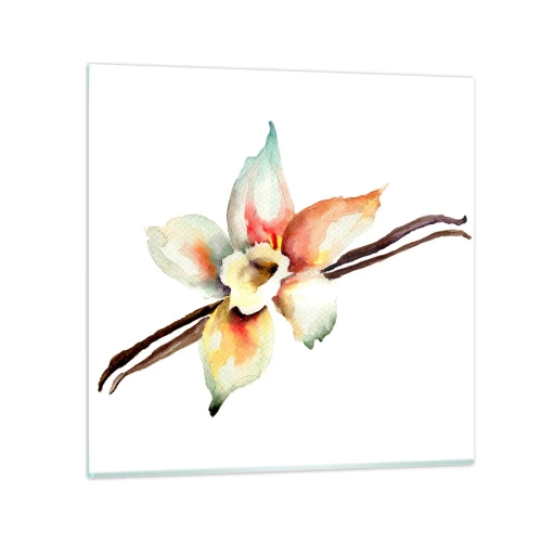 Billede på glas - Stænket med malingens sødme - 40x40 cm