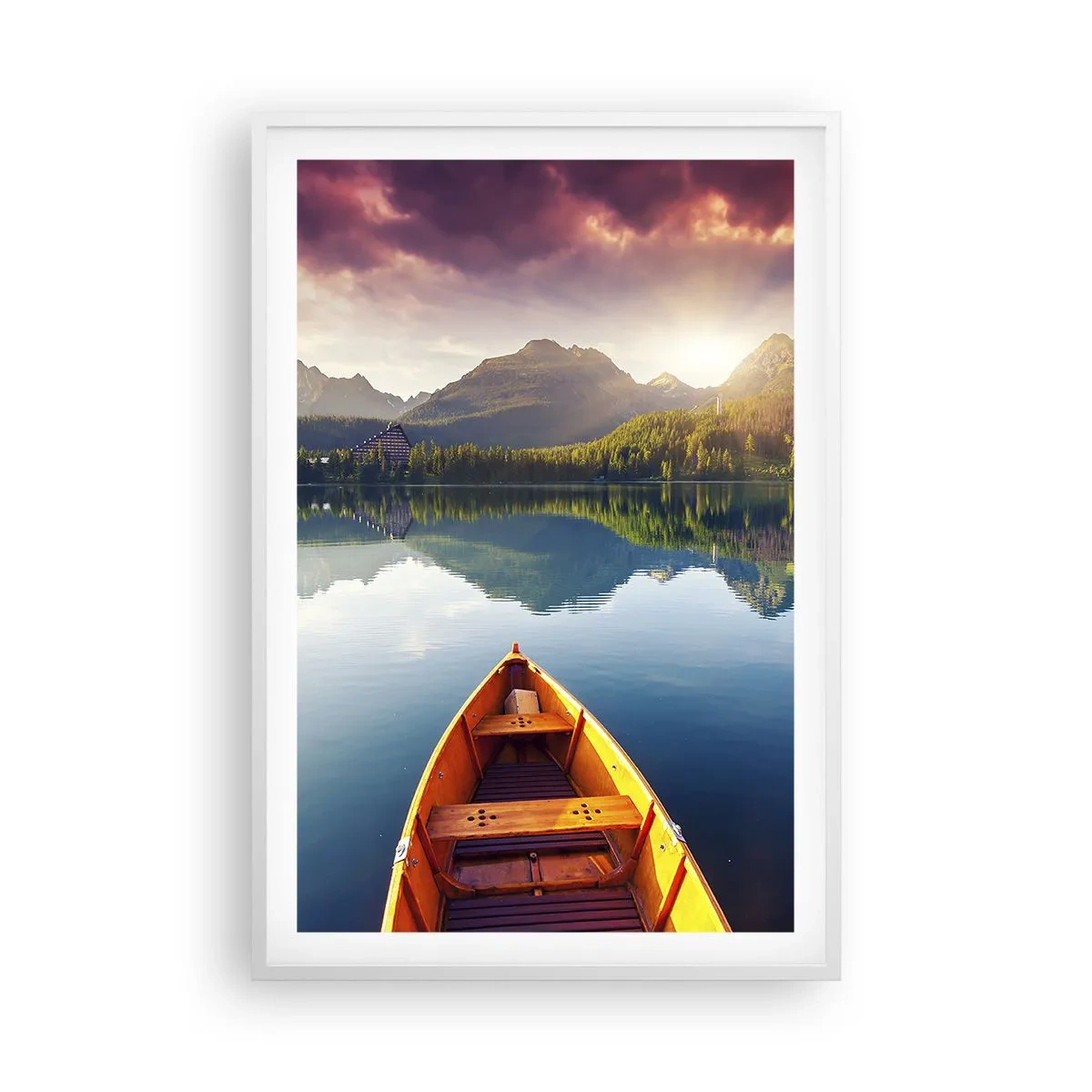 Plakat i hvid ramme - Intet imod naturen - 61x91 cm
