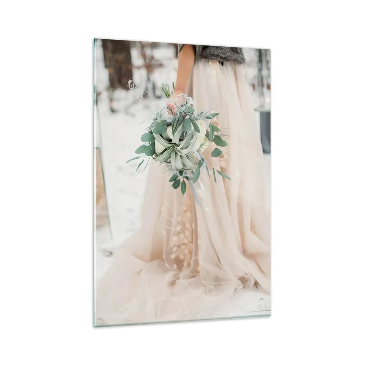 Billede på glas - Og de levede lykkeligt til deres dages ende - 80x120 cm