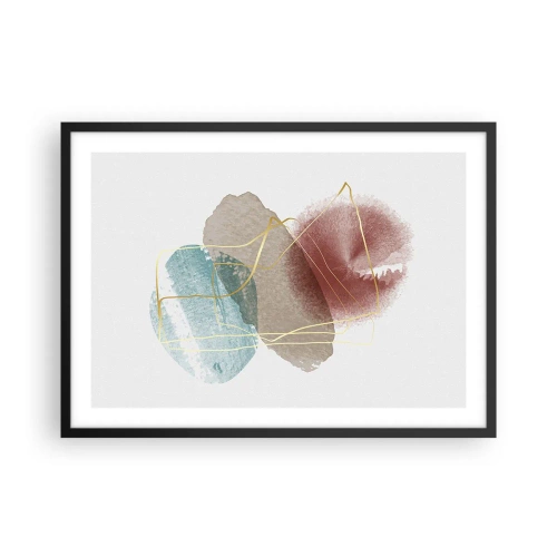 Plakat i sort ramme - Rummets perler - 70x50 cm