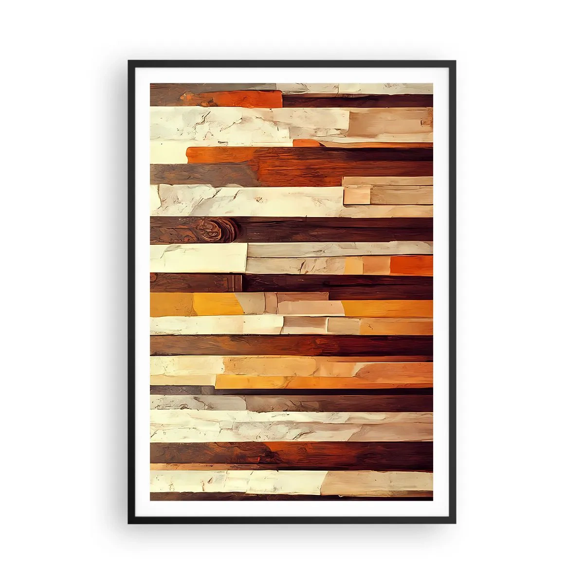Plakat i sort ramme - Hymne af skovens træer - 70x100 cm