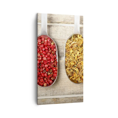 Lærredstryk - Billede på lærred - Magi i køkkenet - 45x80 cm