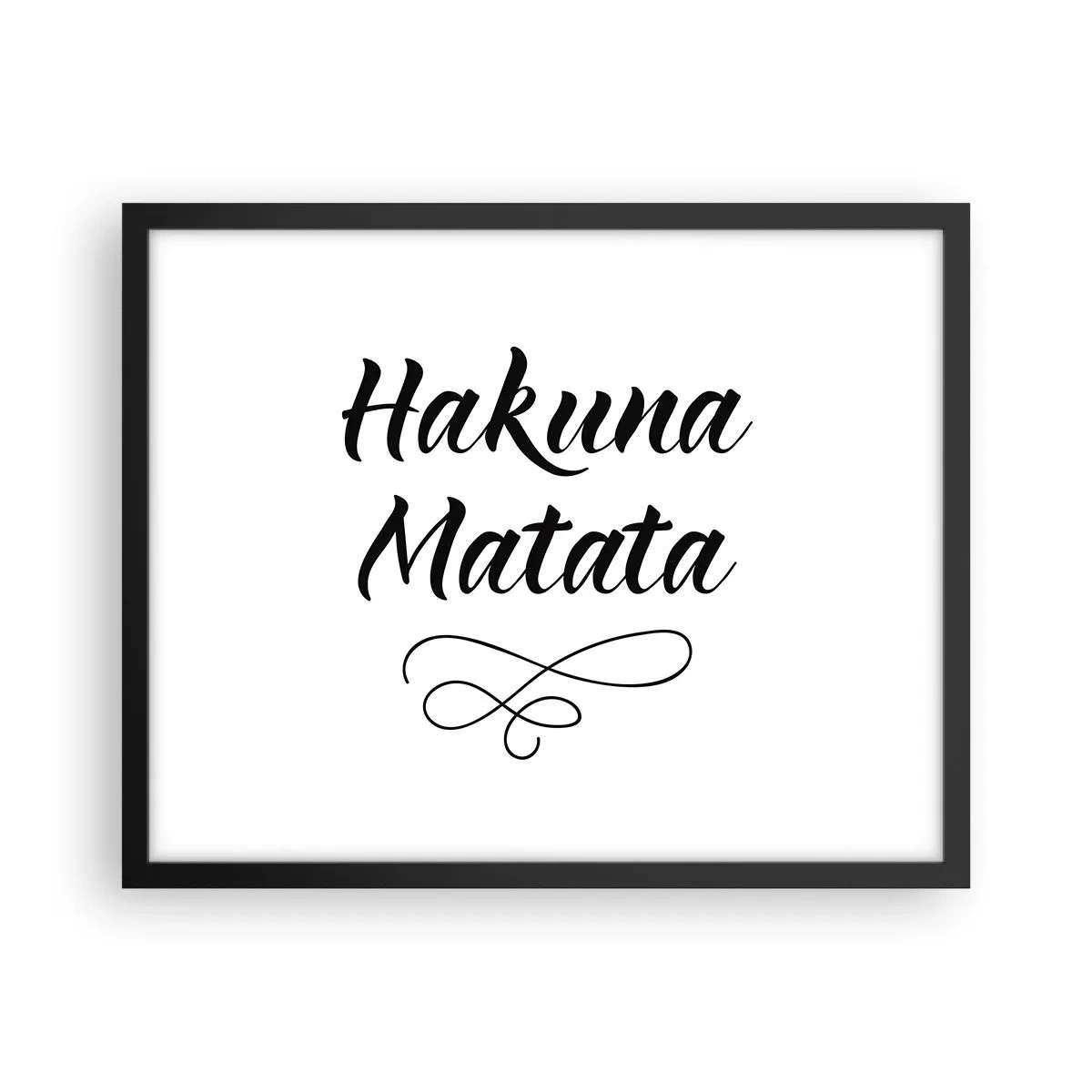 Plakat i sort ramme - Bedste råd - 50x40 cm