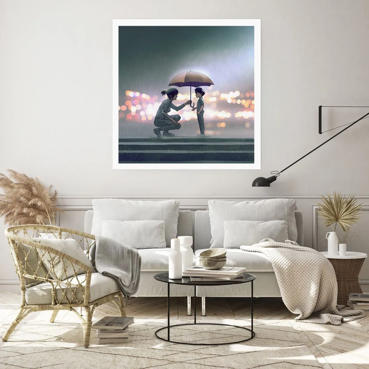 Plakat - Og alt er godt nu - 60x60 cm