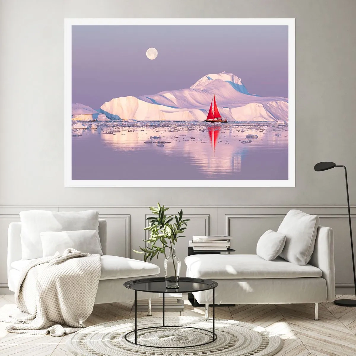 Plakat - Sejlets varme, isens kulde - 50x40 cm