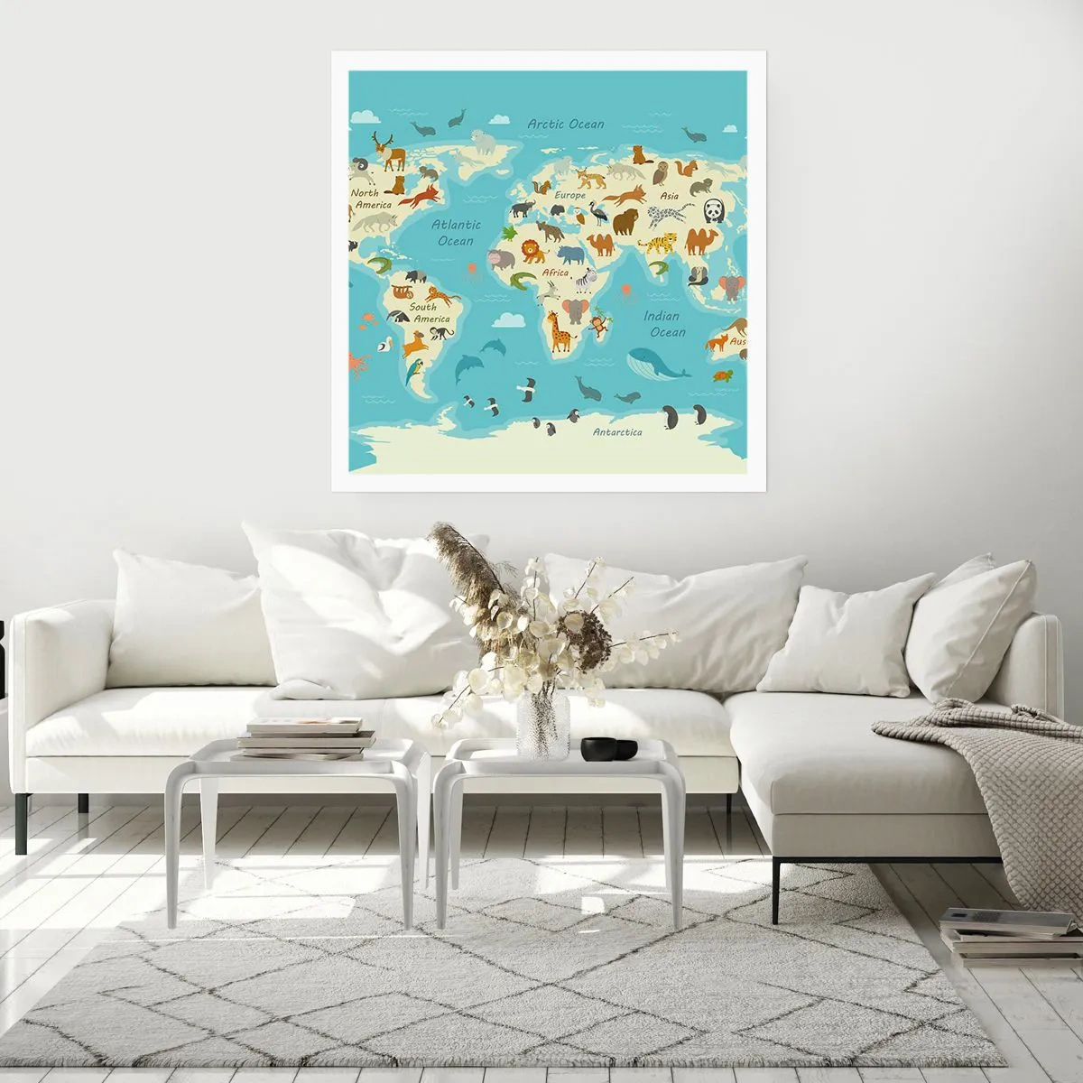 Plakat - Gode naboer - 60x60 cm