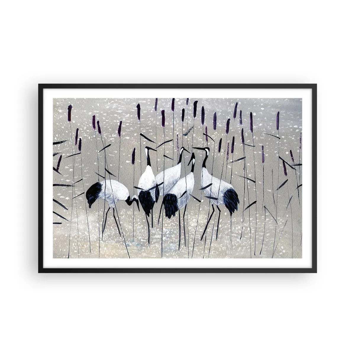 Plakat i sort ramme - Blandt sine egne - 91x61 cm
