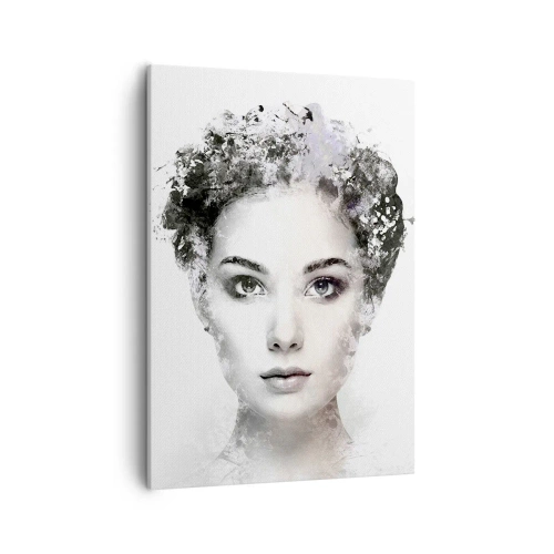 Lærredstryk - Billede på lærred - Et meget stilfuldt portræt - 50x70 cm