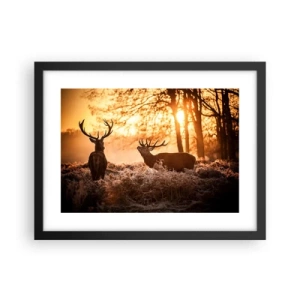 Plakat i sort ramme - En jægerdrøm - 40x30 cm