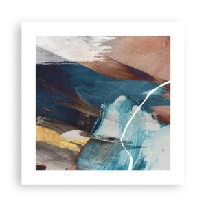 Plakat - Med flair og energi - 40x40 cm