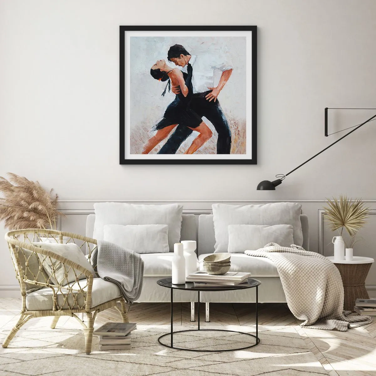 Plakat i sort ramme - Mine drømmes tango - 30x30 cm