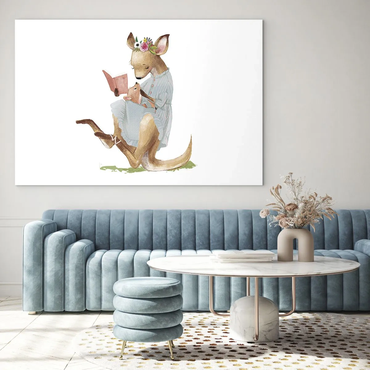 Billede på glas - Læs for mig, mor - 100x70 cm