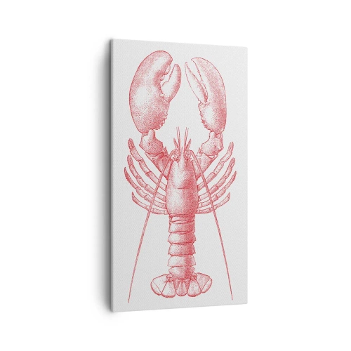 Lærredstryk - Billede på lærred - Hummer, der er Homer værdig - 45x80 cm