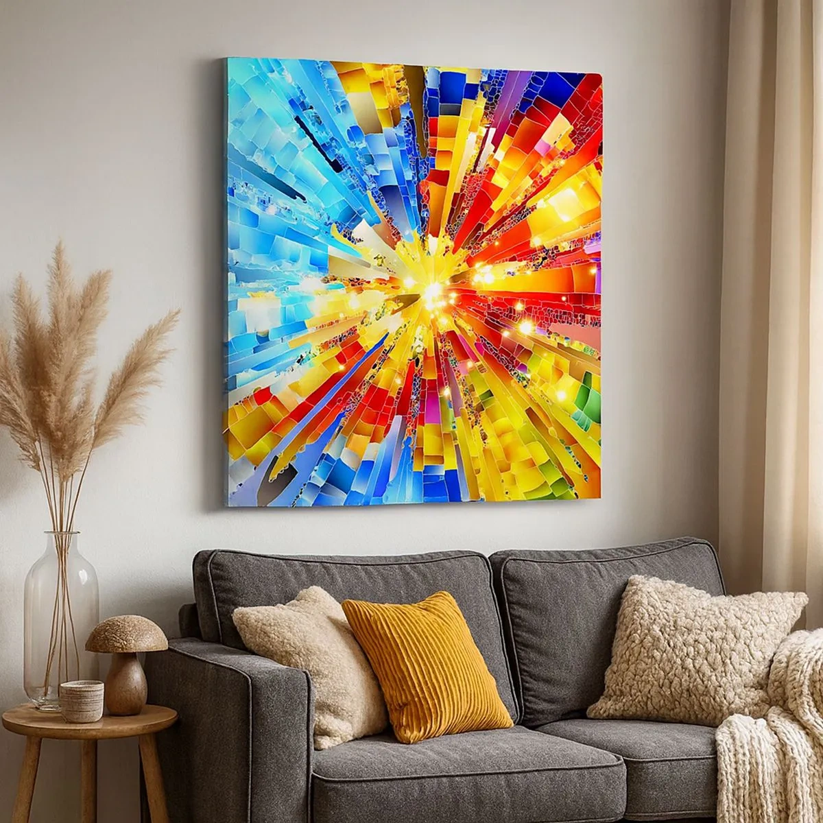 Lærredstryk - Billede på lærred - In medias res - 30x30 cm