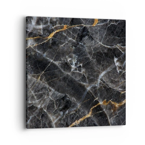 Lærredstryk - Billede på lærred - En stens indre liv - 40x40 cm