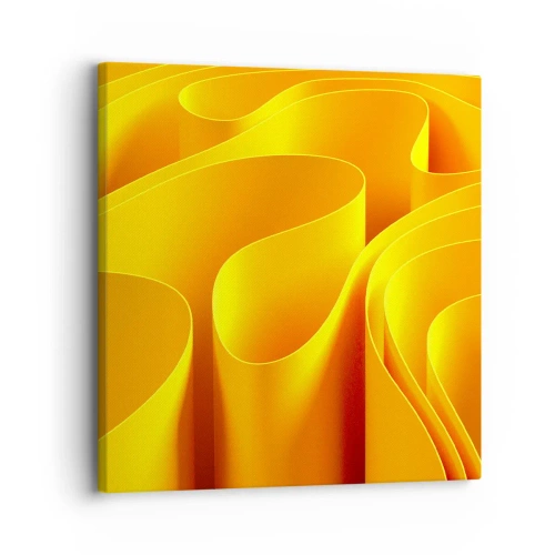 Lærredstryk - Billede på lærred - Som solens bølger - 30x30 cm