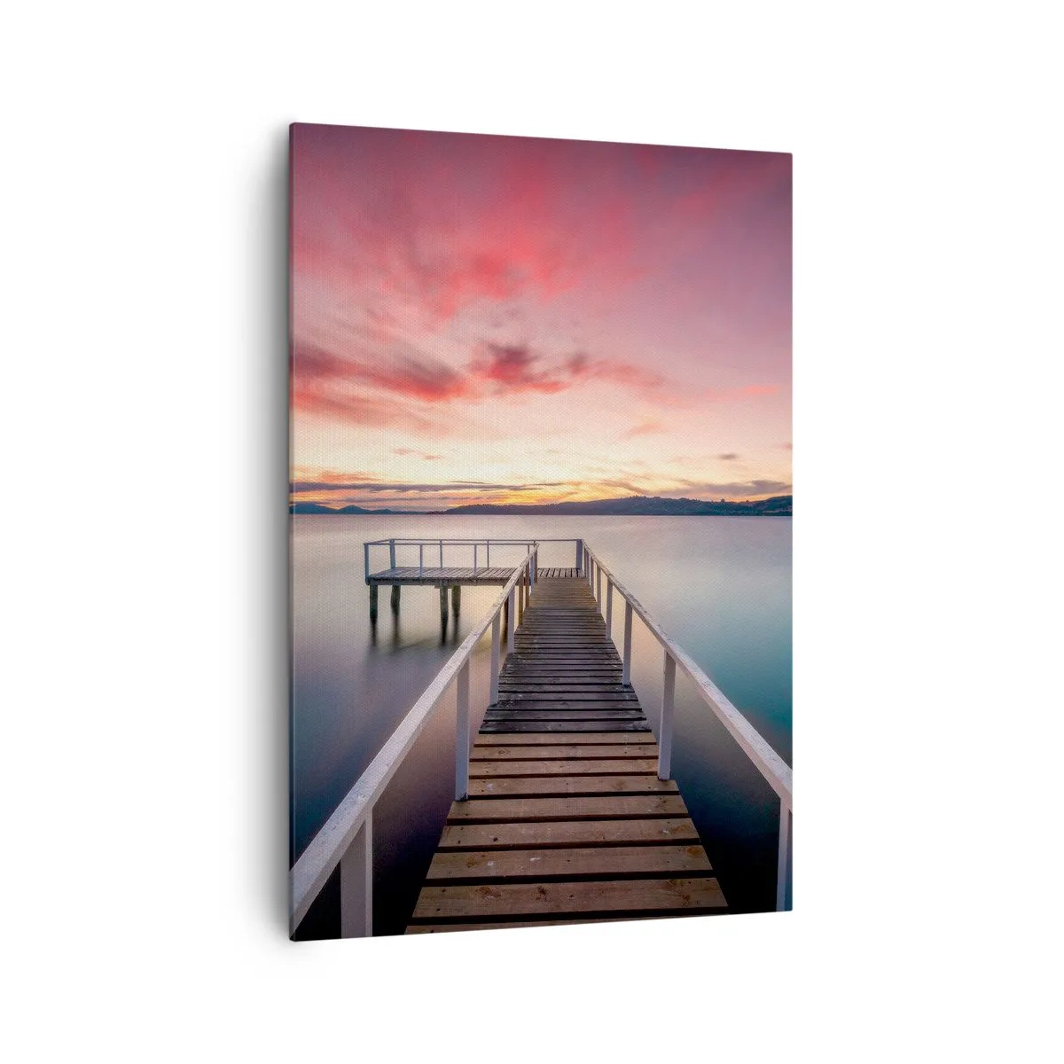 Lærredstryk - Billede på lærred - Aftenens blide flamme - 70x100 cm