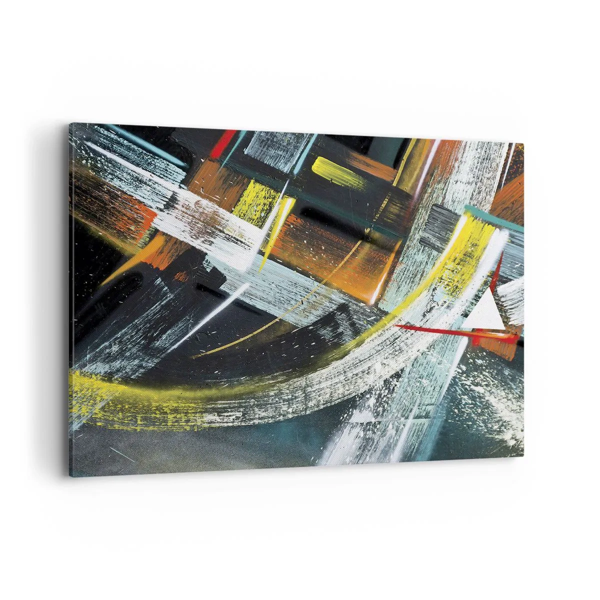 Lærredstryk - Billede på lærred - Bevægelsesenergi - 100x70 cm