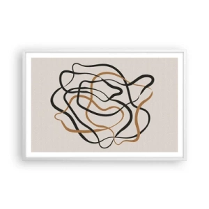 Plakat i hvid ramme - Alt er gået galt - 91x61 cm