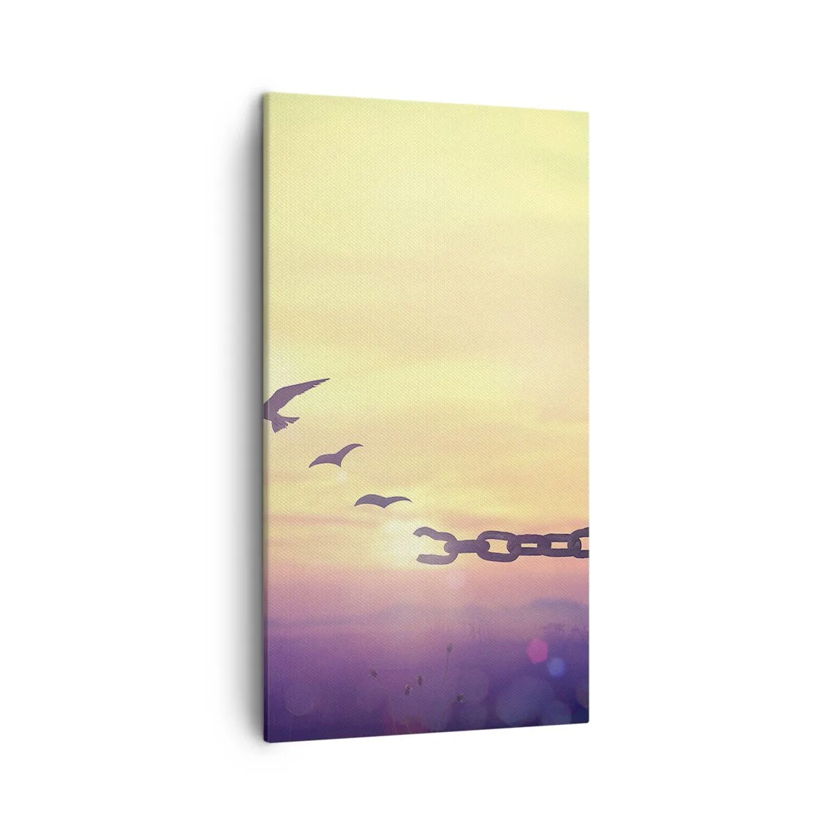 Lærredstryk - Billede på lærred - Sejr for frihed - 45x80 cm