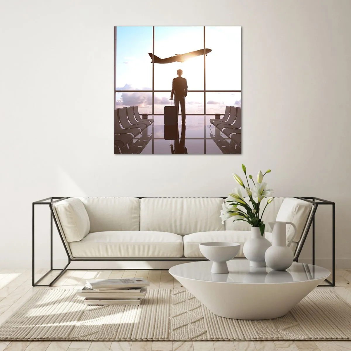 Billede på glas - Du har tid, sæt farten ned - 50x50 cm