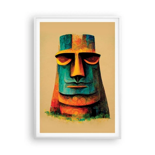 Plakat i hvid ramme - Statuarisk, men alligevel sympatisk - 70x100 cm