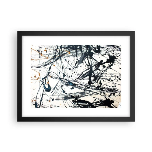 Plakat i sort ramme - Med eller uden fornuft? - 40x30 cm
