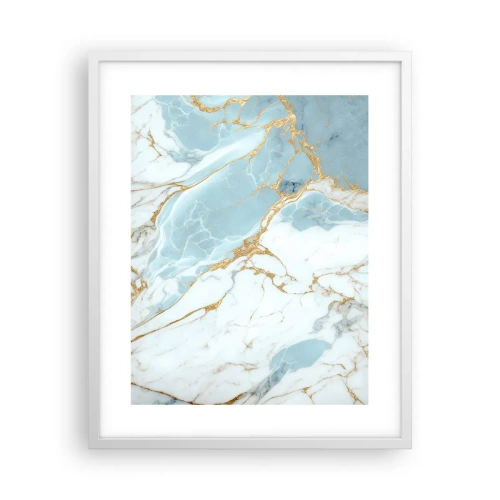 Plakat i hvid ramme - Rigdom af sten - 40x50 cm