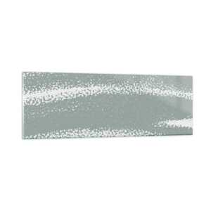 Billede på glas - Abstraktion i vinterstemning - 90x30 cm