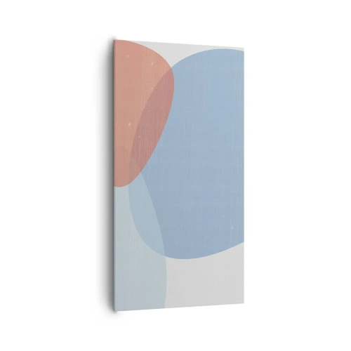 Lærredstryk - Billede på lærred - Pastelfarvede relationer - 65x120 cm