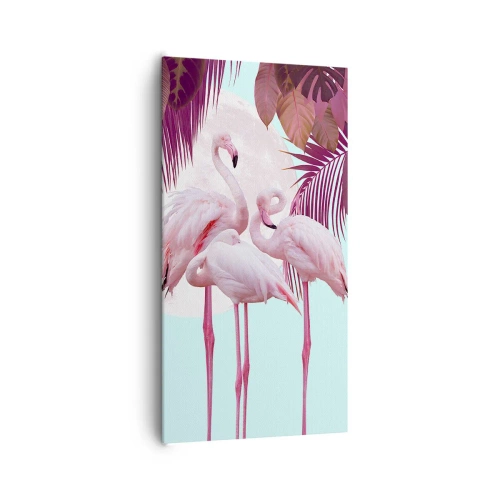 Lærredstryk - Billede på lærred - Tre fugles ynde - 65x120 cm