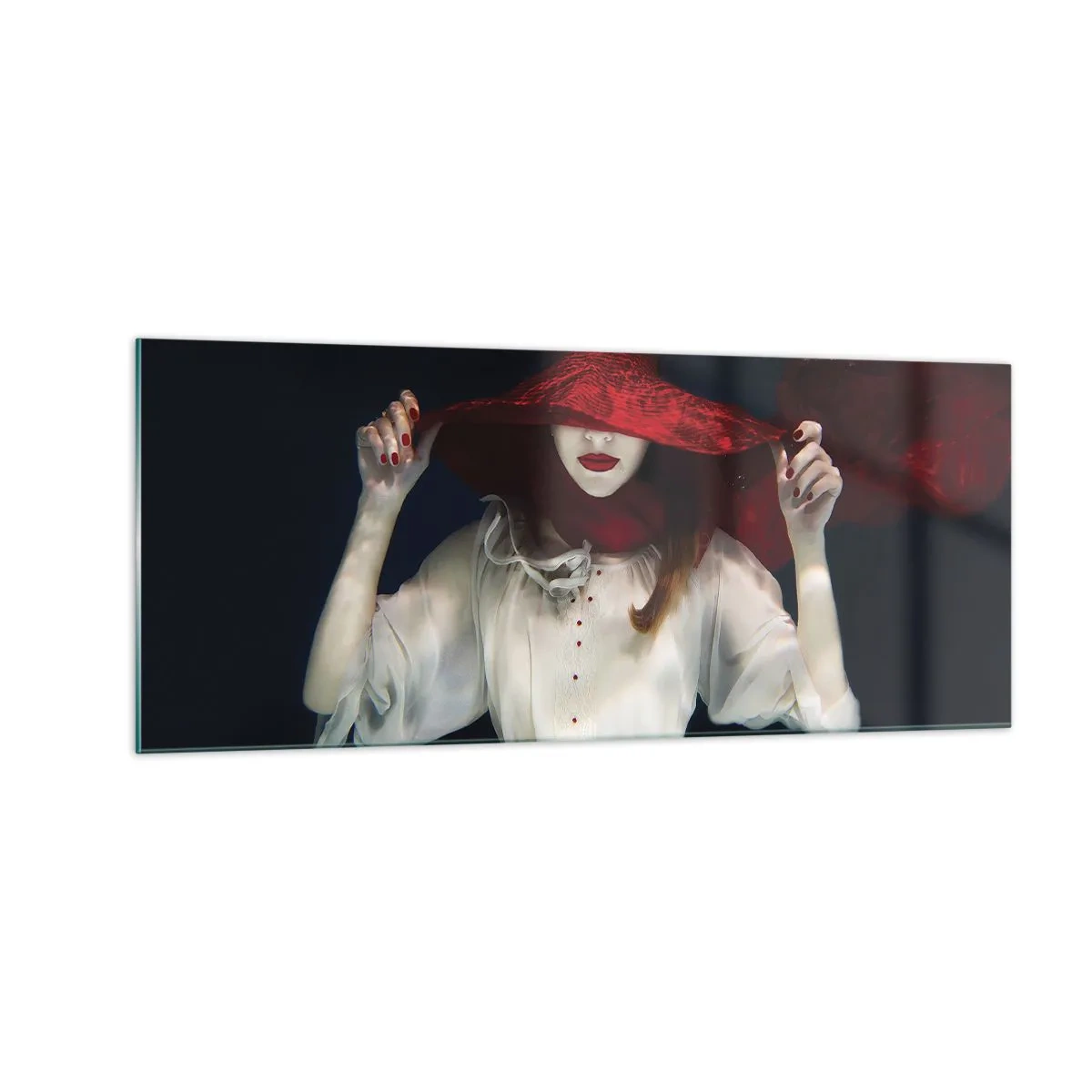 Billede på glas - Vidunderkvinden - 100x40 cm