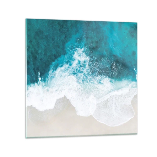 Billede på glas - Naturlig kærtegn - 40x40 cm