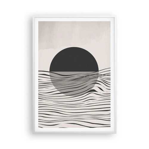 Plakat i hvid ramme - Halvkomposition - 70x100 cm