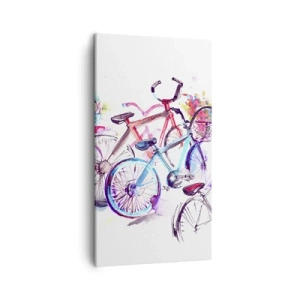 Lærredstryk - Billede på lærred - Antimoto klubmøde - 45x80 cm