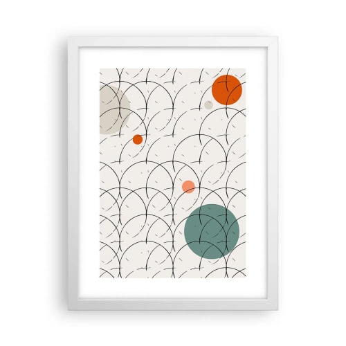 Plakat i hvid ramme - I popkunstens ånd - 30x40 cm