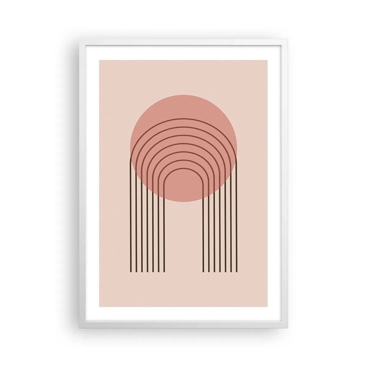 Plakat i hvid ramme - Uimodståelig tiltrækningskraft - 50x70 cm