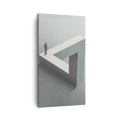 Lærredstryk - Billede på lærred - Og dog er det muligt - 45x80 cm