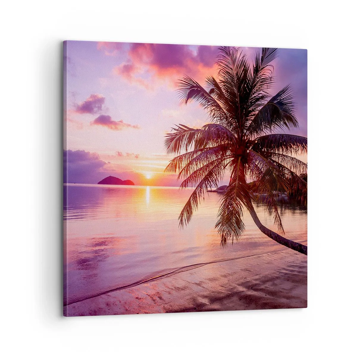 Lærredstryk - Billede på lærred - Lyksalighed hele vejen til horisonten - 60x60 cm