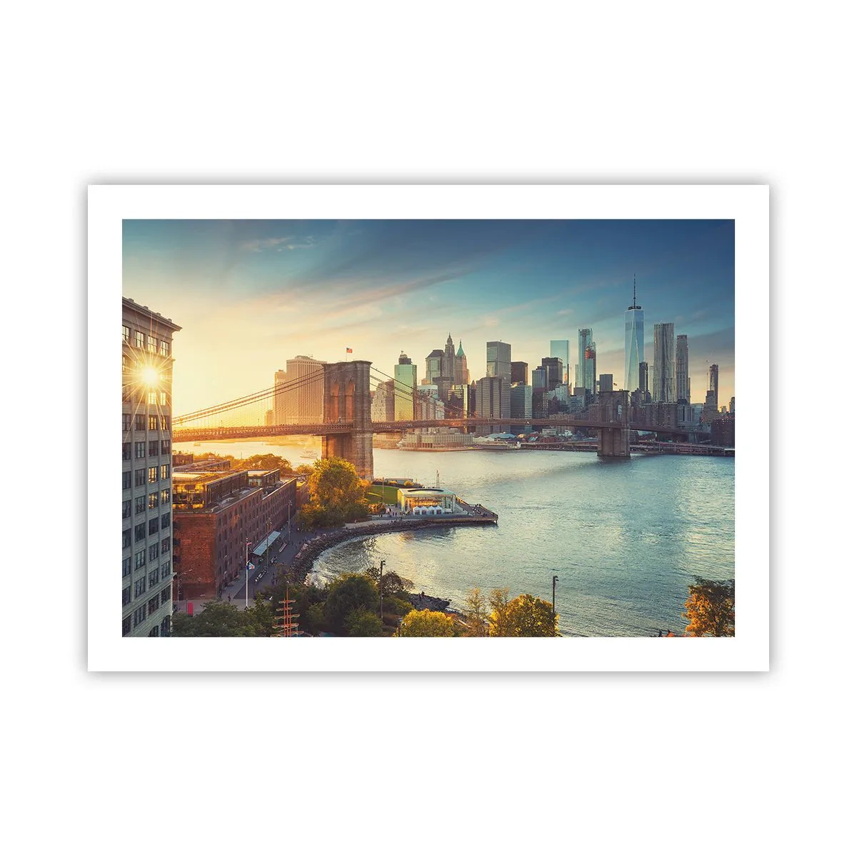 Plakat - Den store bys daggry - 70x50 cm