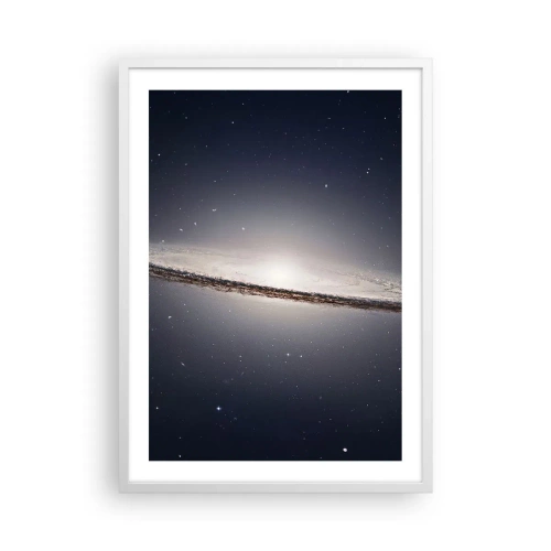 Plakat i hvid ramme - Der var engang i en galakse langt, langt borte.... - 50x70 cm